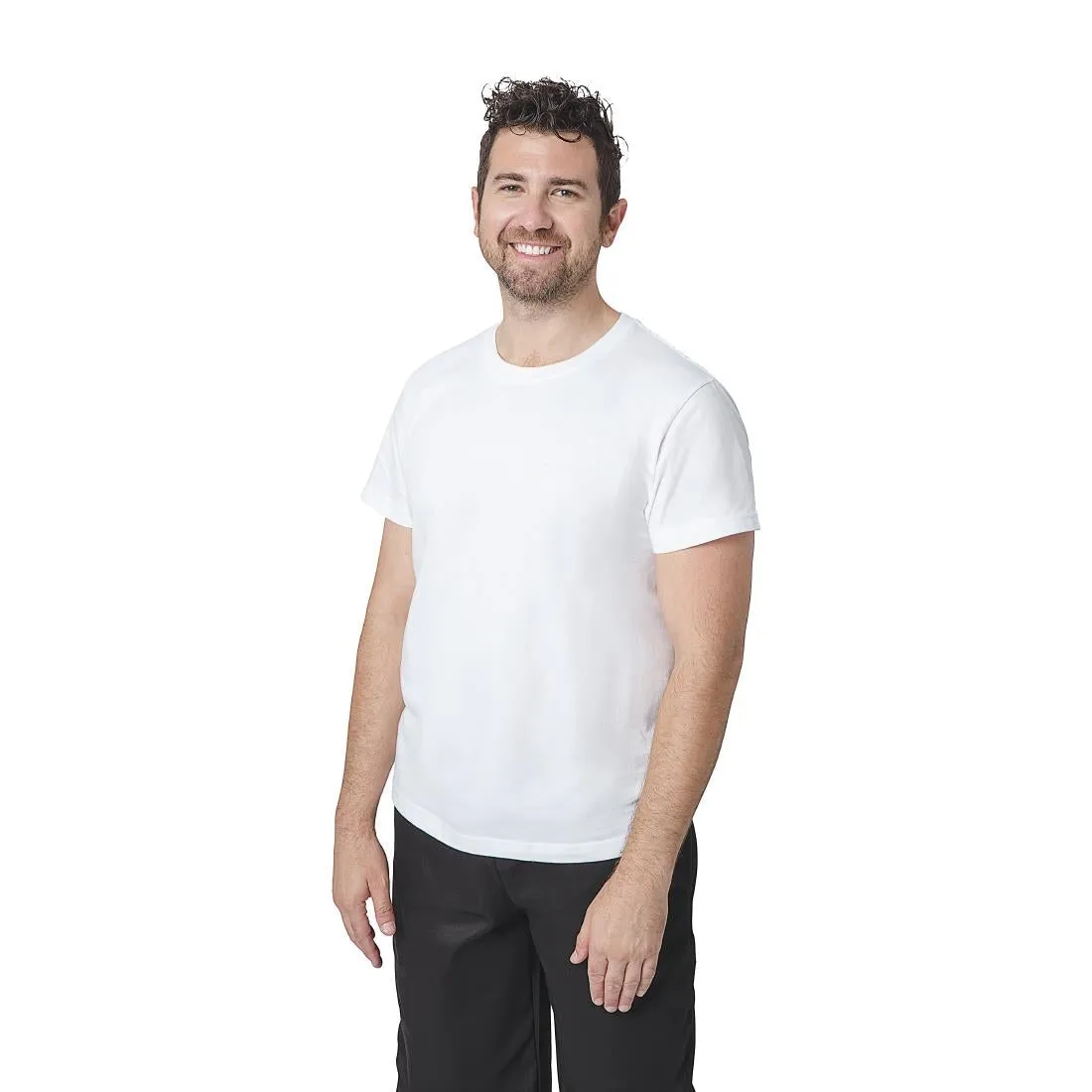 A103-XL Unisex Chef T-Shirt White XL