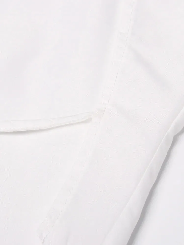 Aurora Backless Lapel Chic Blouse