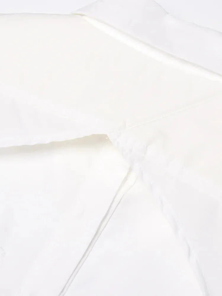 Aurora Backless Lapel Chic Blouse