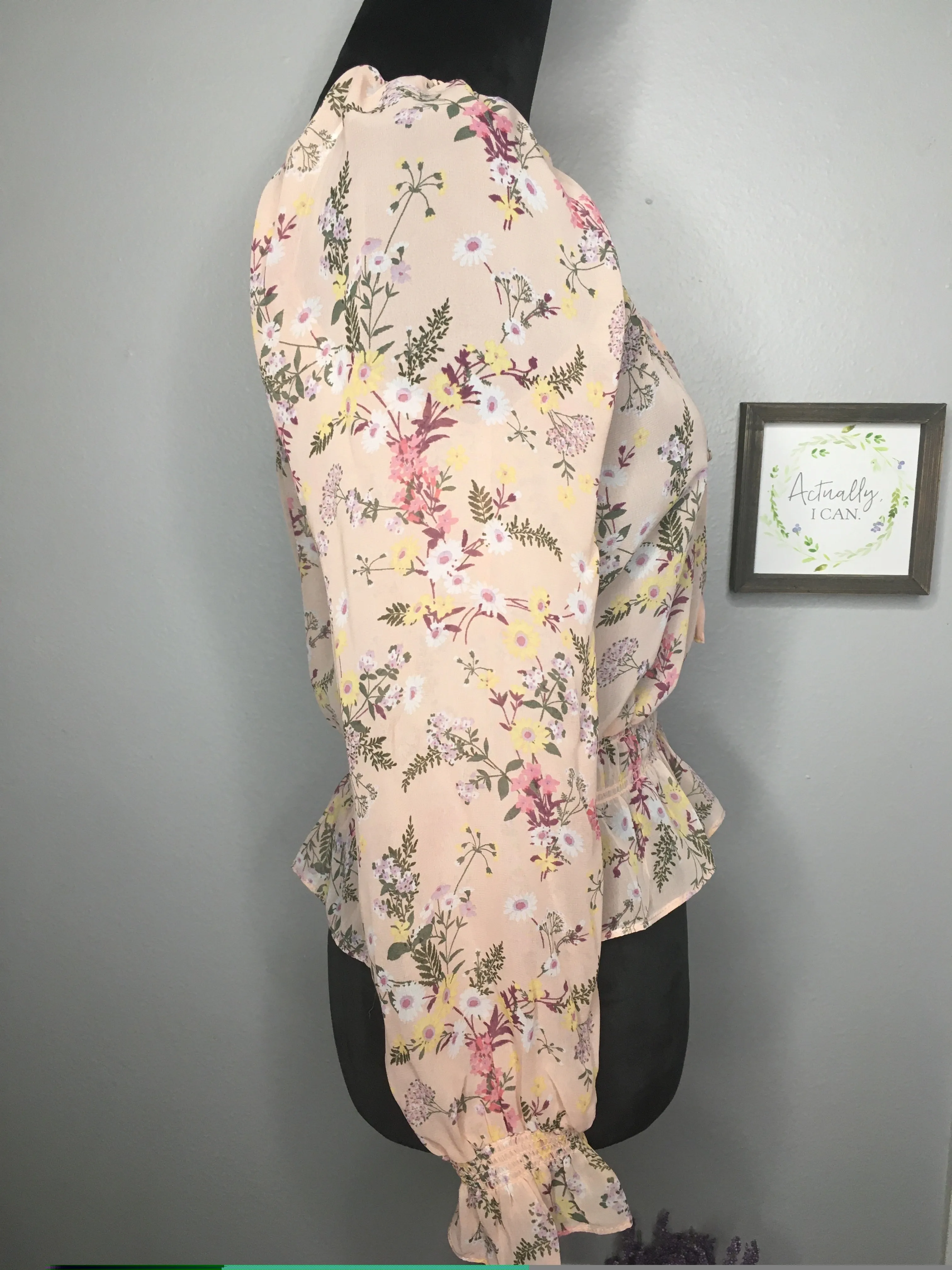 Bell Sleeved Floral Top