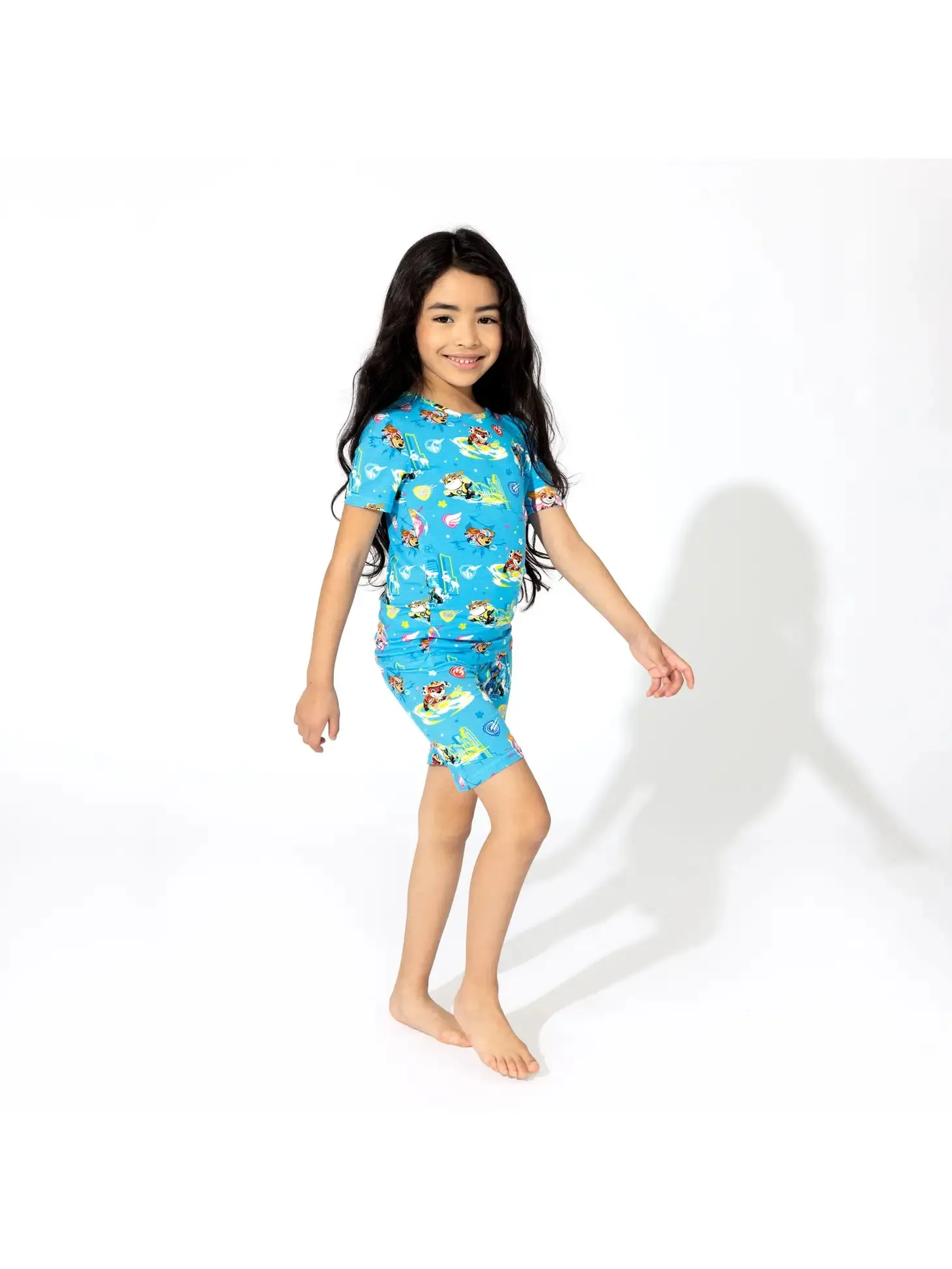 Bellabu Bear x Paw Patrol Mighty Movie - Mighty Pups Kids Bamboo Short Set Pajamas