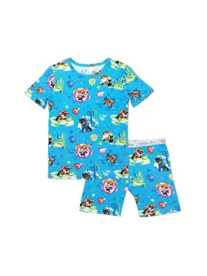 Bellabu Bear x Paw Patrol Mighty Movie - Mighty Pups Kids Bamboo Short Set Pajamas