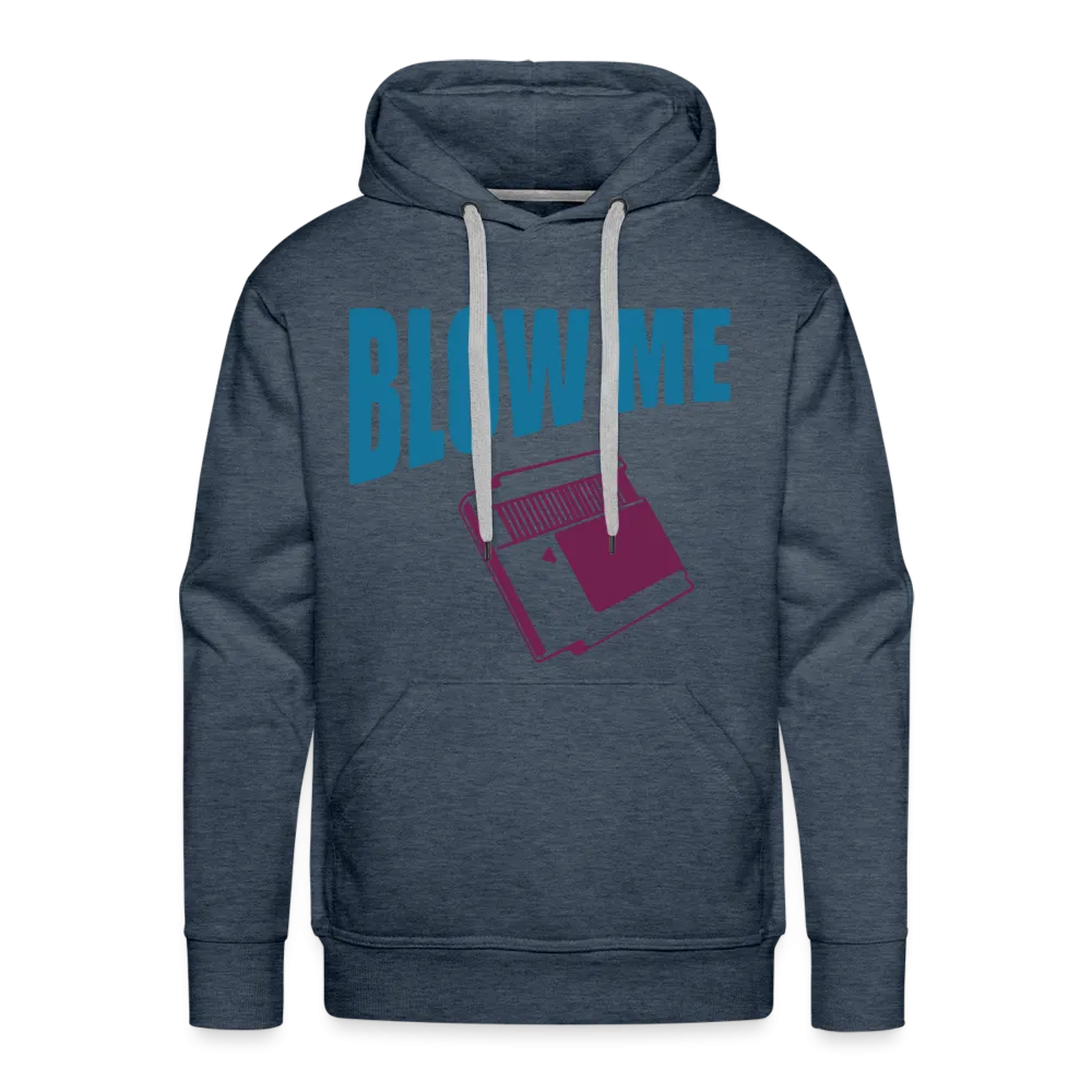 Blow Me Men’s Premium Hoodie (Vintage Cassette)