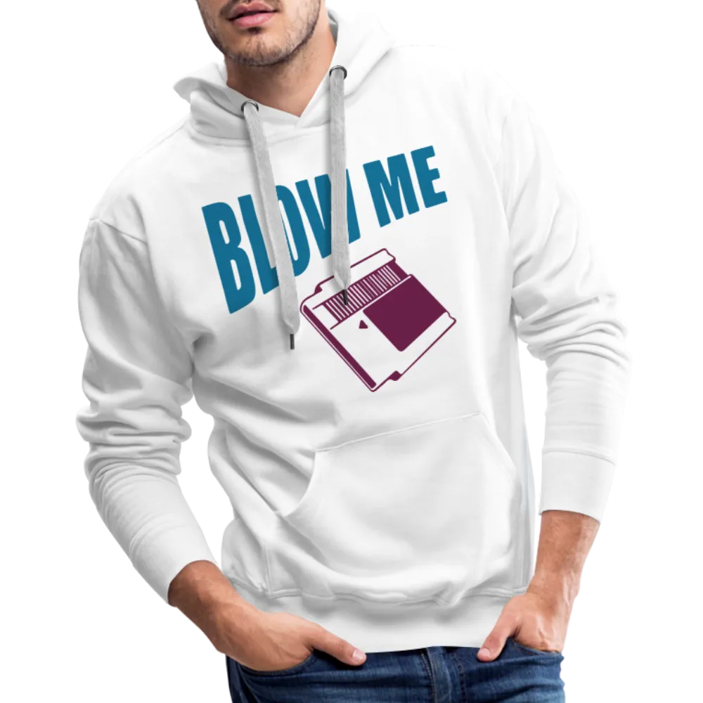 Blow Me Men’s Premium Hoodie (Vintage Cassette)