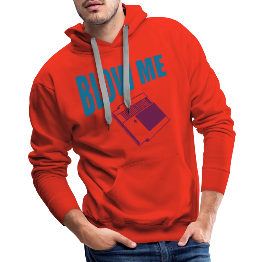 Blow Me Men’s Premium Hoodie (Vintage Cassette)