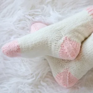 Cozy Slipper Socks Knitting Pattern