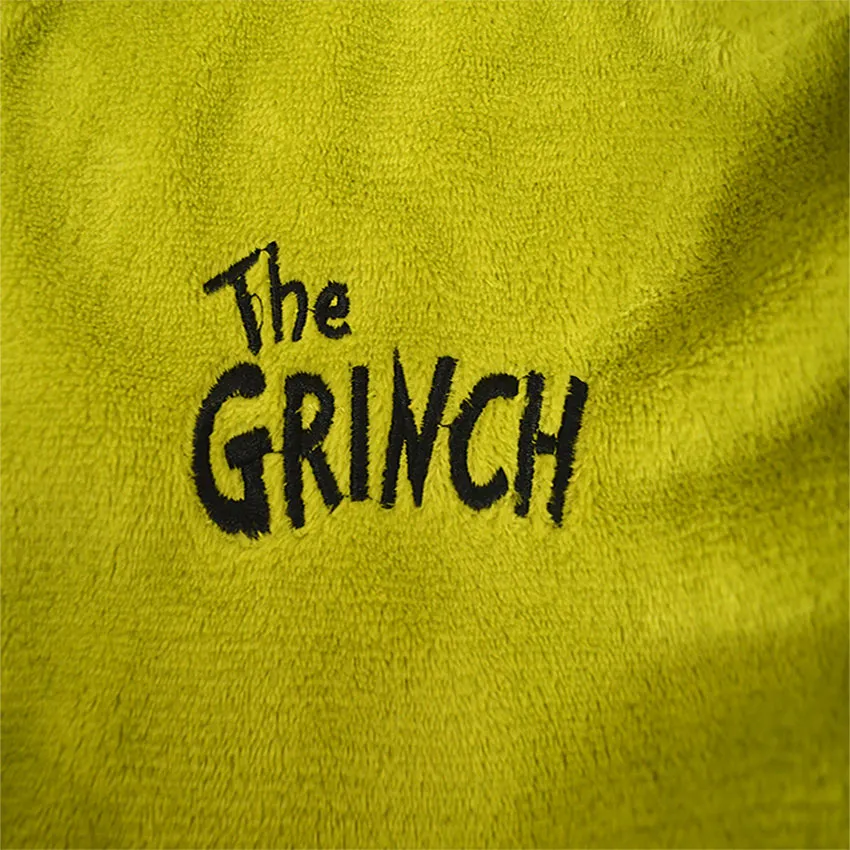 Dr Seuss Grinch Hooded Plush Robe