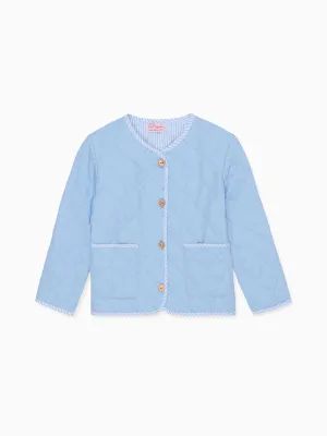 Dusty Blue Baby Jacket