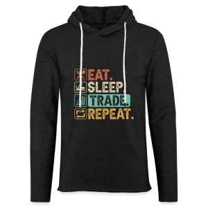 Eat Sleep Trade Repeat Lightweight Terry Hoodie