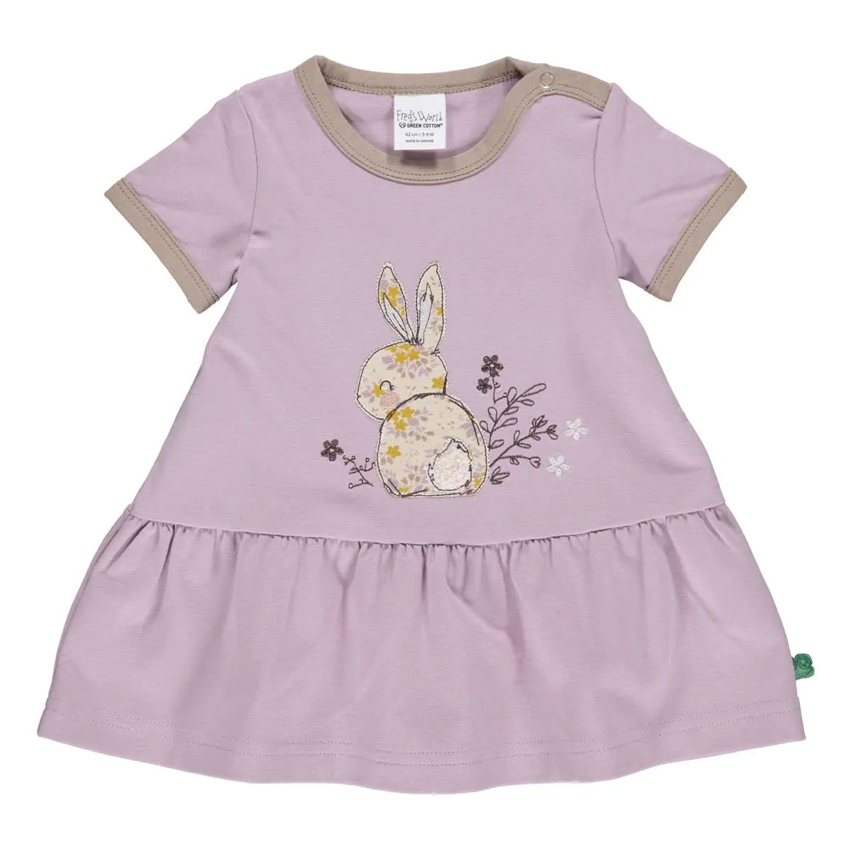Flora short sleeve dress: Size 12-18M