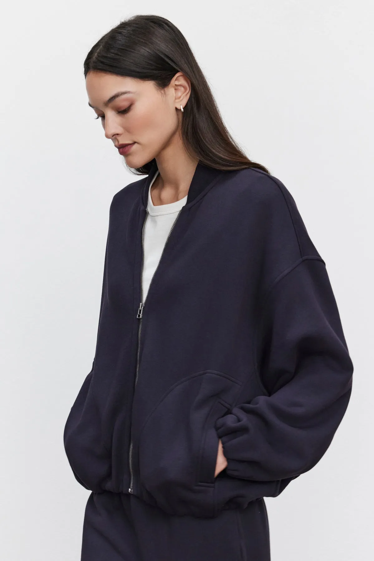 GENEVIEVE ZIP-UP SWEATSHIRT