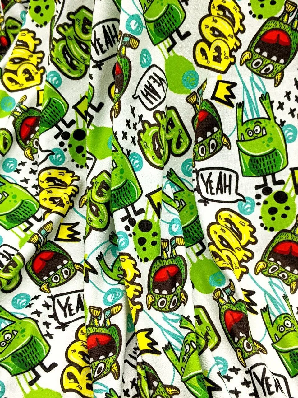 Green Graffiti Goblins Dog Pajamas