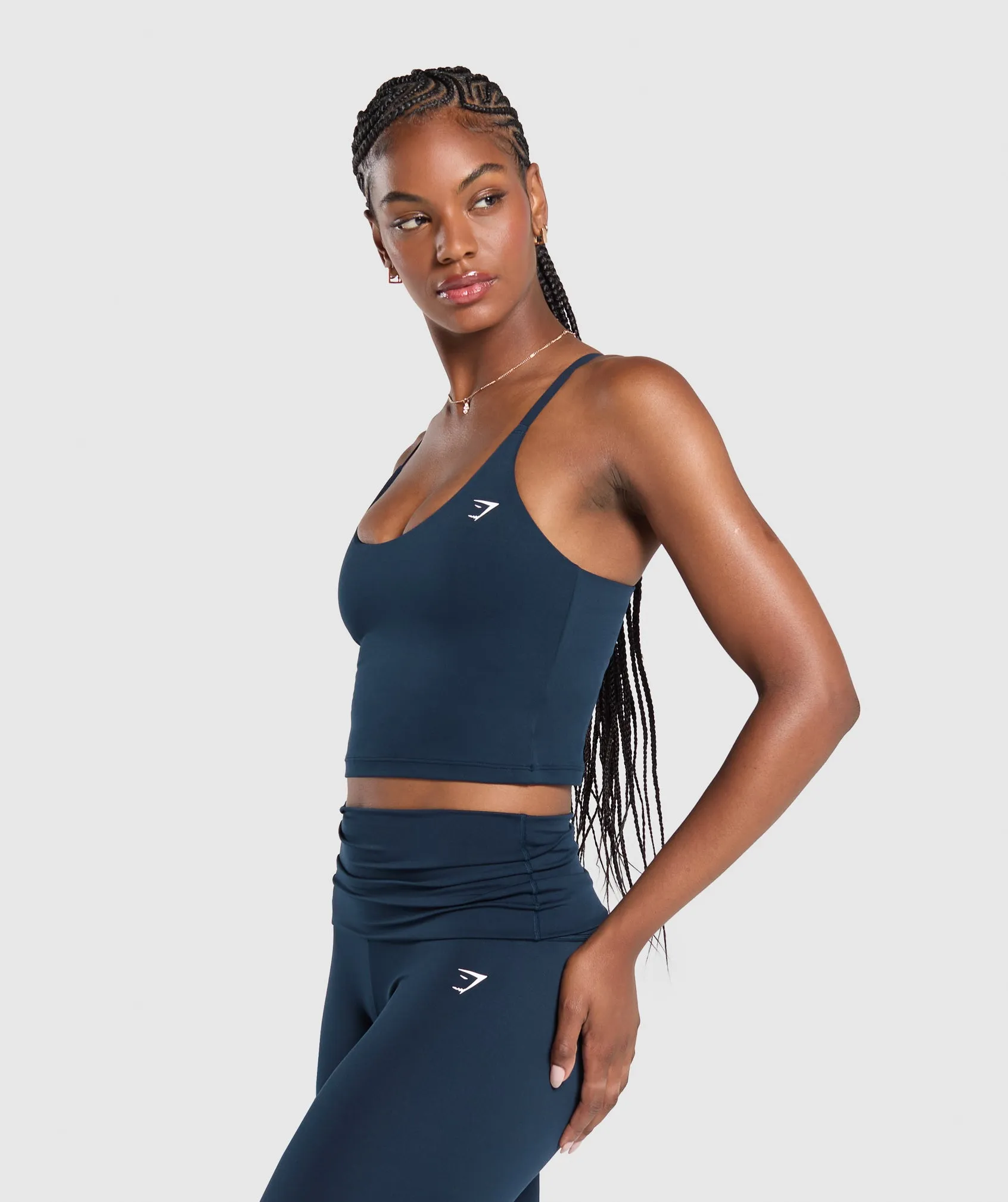 Gymshark Everyday Shelf Cami Tank - Navy
