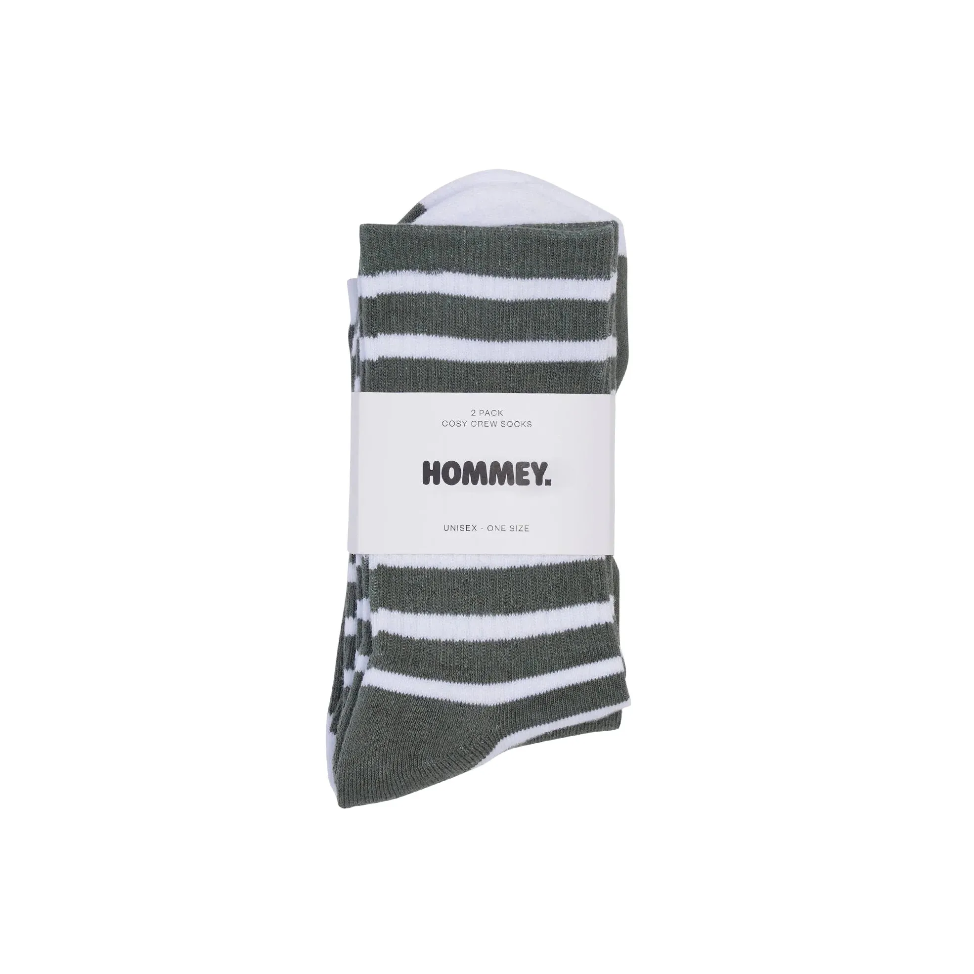 Hommey Socks 2 Pack - Matcha Stripes