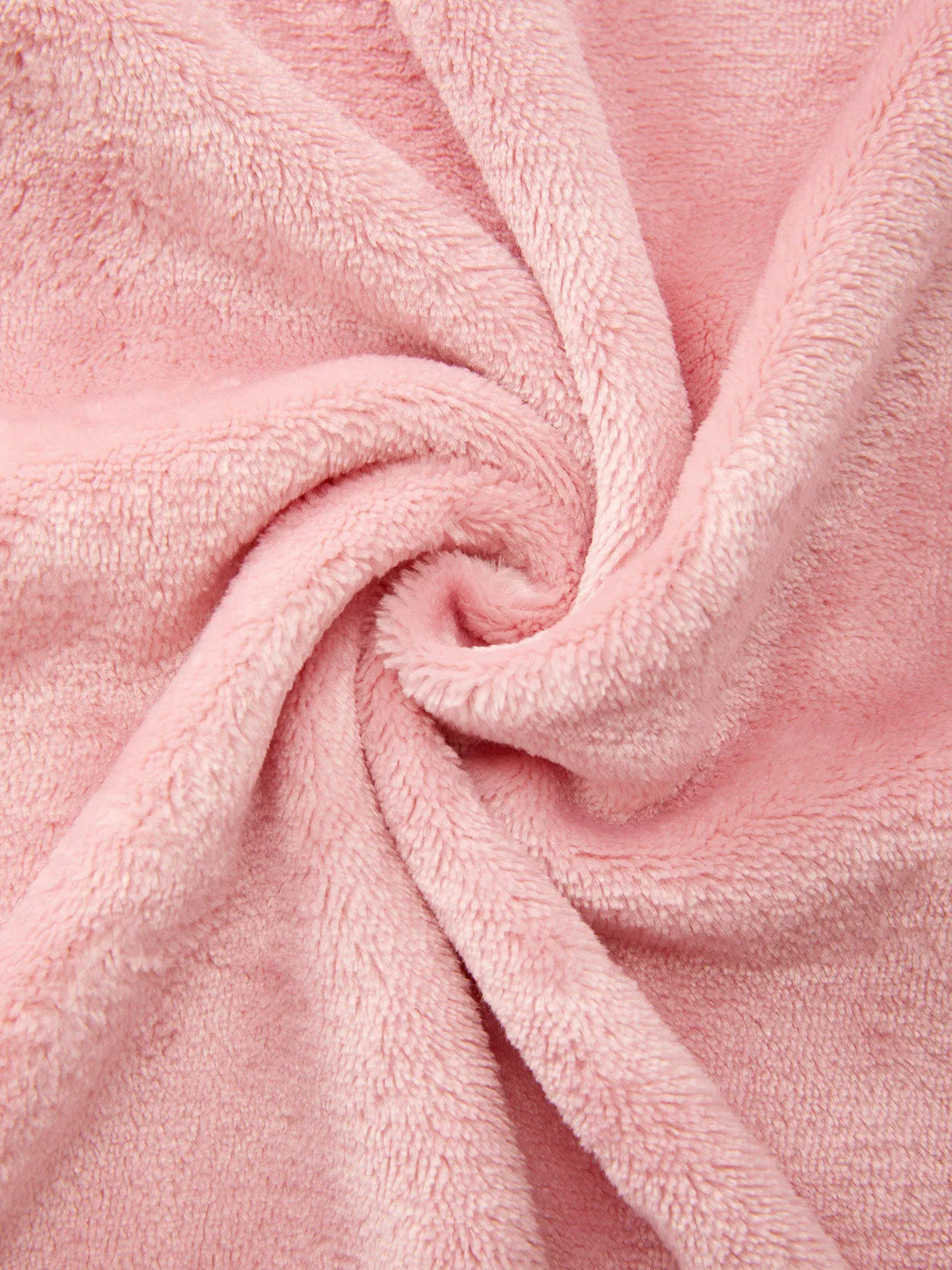 Hooded Belt Fleece Lounge Robe