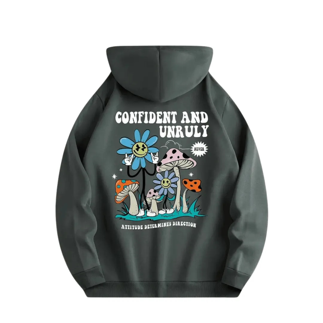 Hoodie "Selbstbewusster & Ungestümer Bunter Pilz"