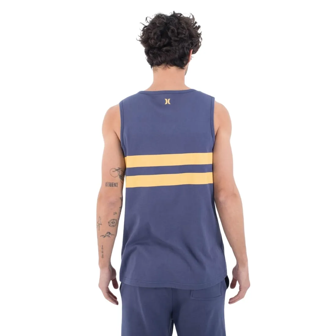 Hurley Oceancare Stripes Tank Top Vest - Submarine