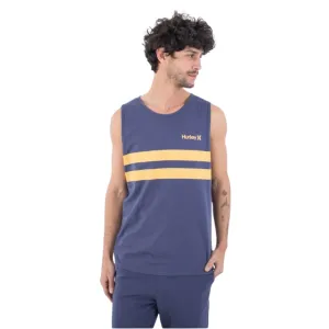 Hurley Oceancare Stripes Tank Top Vest - Submarine