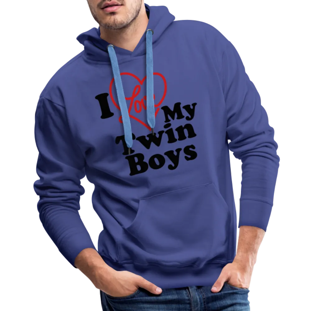 I Love My Twin Boys : Men’s Premium Hoodie