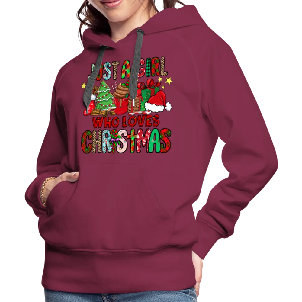 Just A Girl Who Loves Christmas - Premium Hoodie