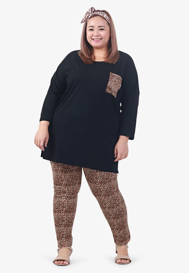 Leci Fun Printed Leggings - Small Leopard