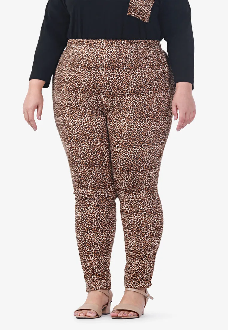 Leci Fun Printed Leggings - Small Leopard