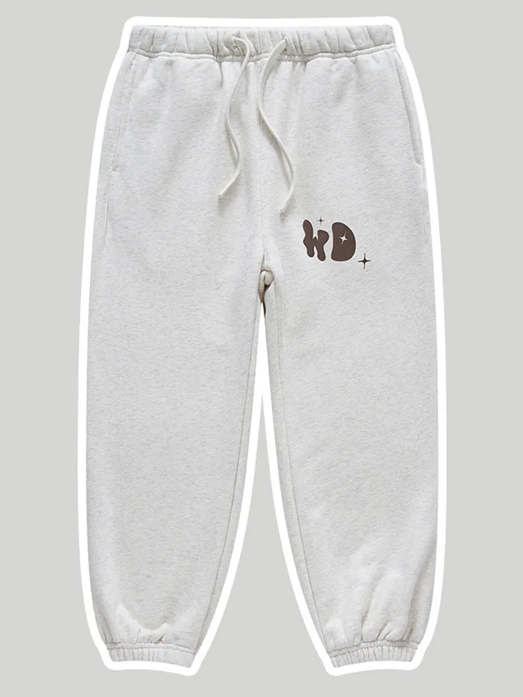 Loose-Fitting Foam Print Kids Pants