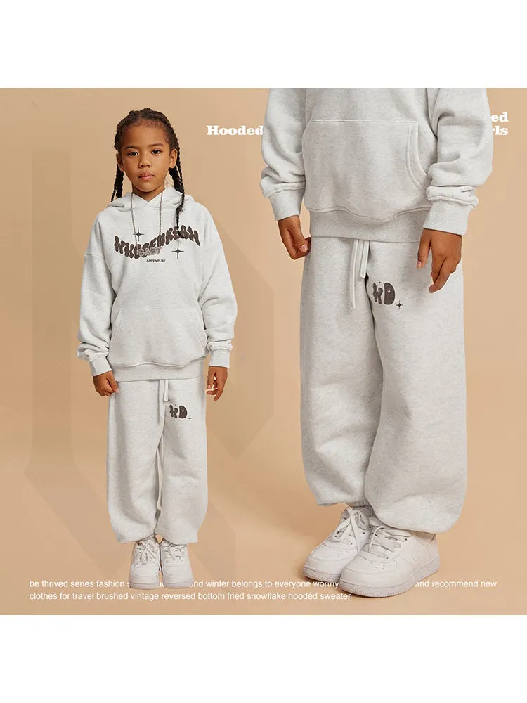 Loose-Fitting Foam Print Kids Pants