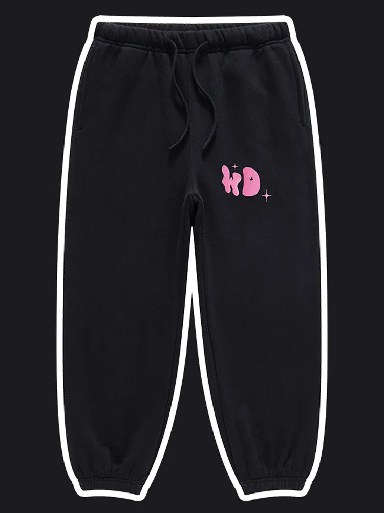 Loose-Fitting Foam Print Kids Pants
