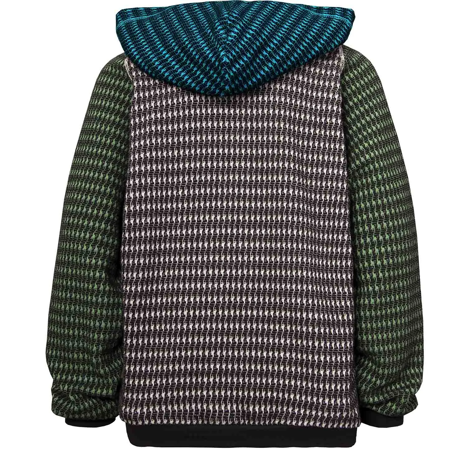 Multicolor Pied-de Poule Hoodie voor kinderen