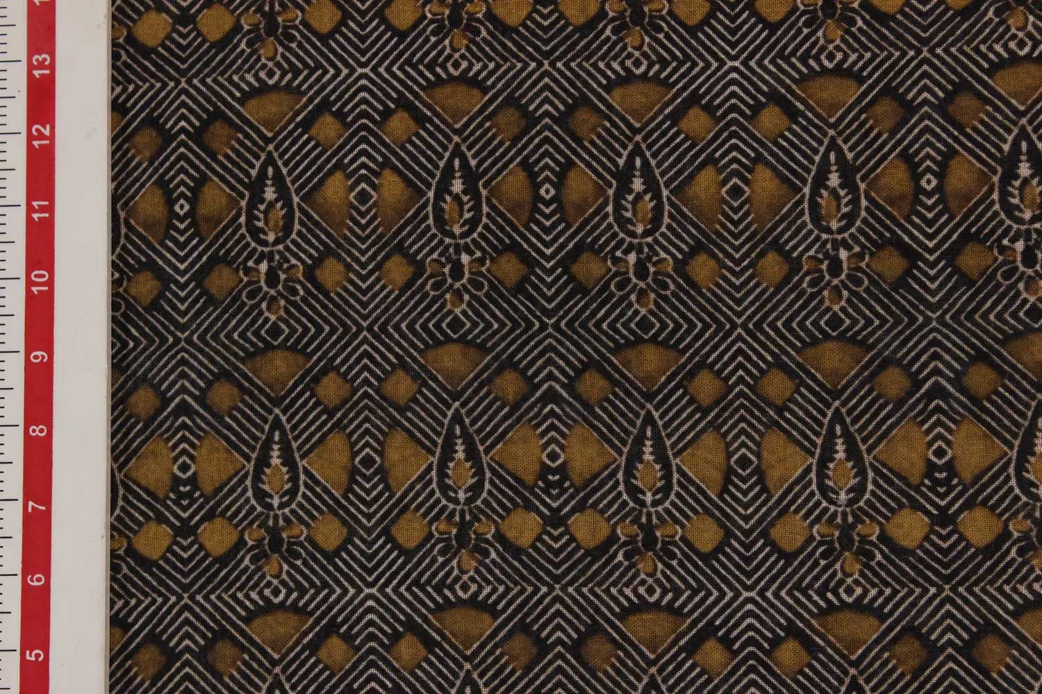Mustard Geometrical Print Fabric