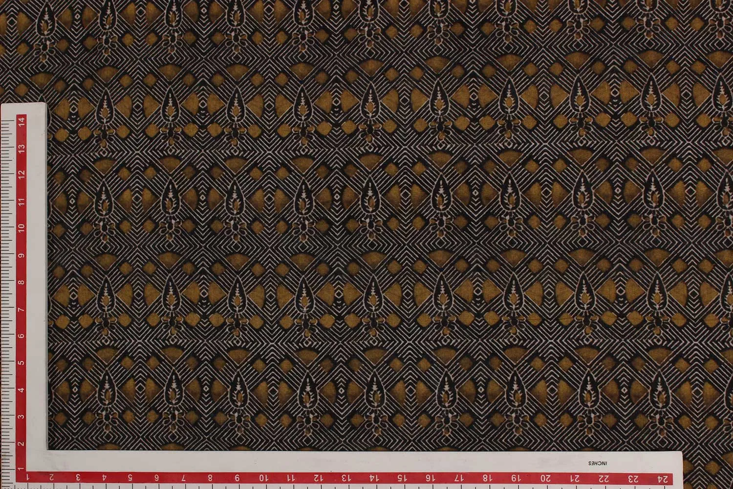 Mustard Geometrical Print Fabric