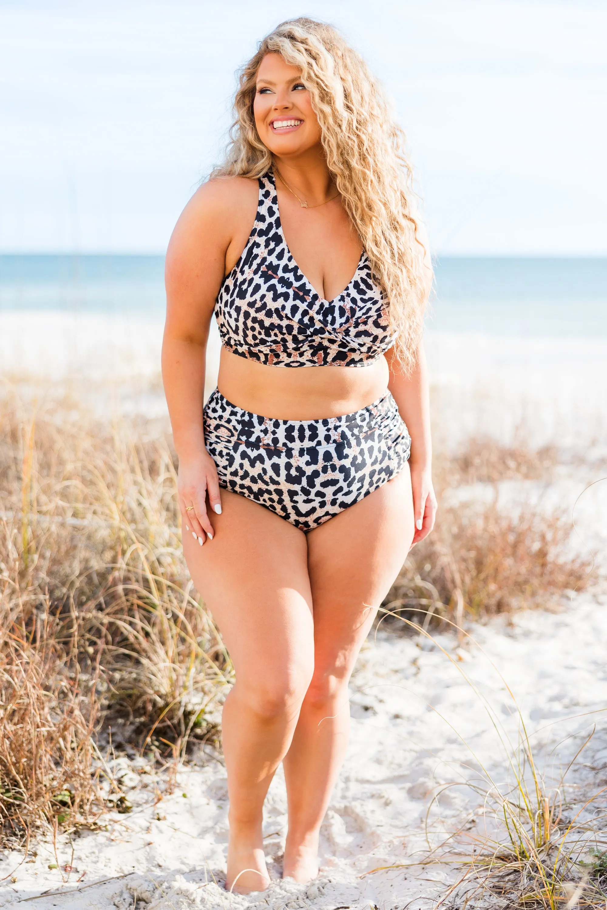 Oceans Of Love Swim Bottom, Leopard