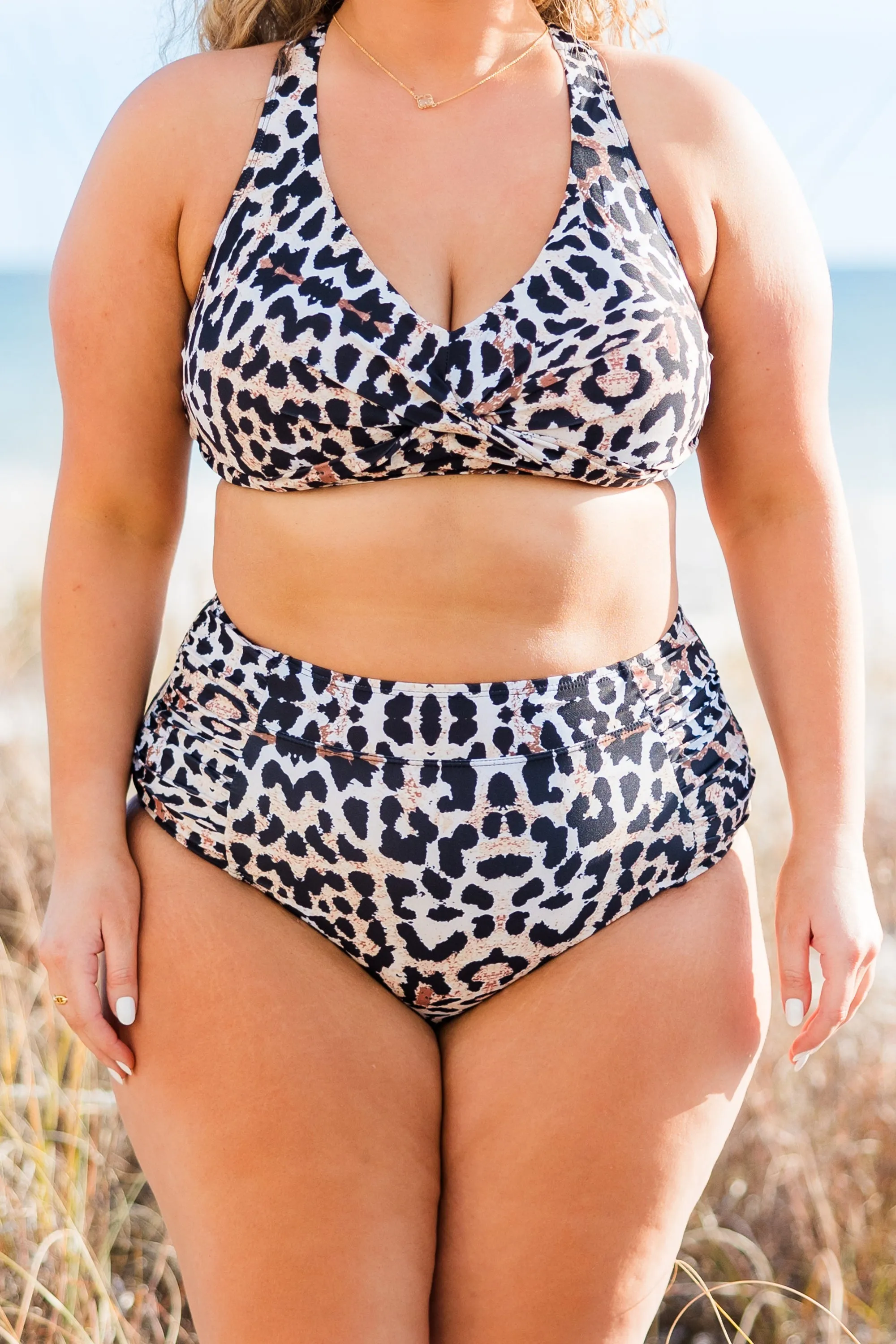 Oceans Of Love Swim Bottom, Leopard