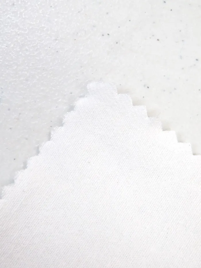 Optic White 10OZ 100% Cotton Brushed Denim Fabric