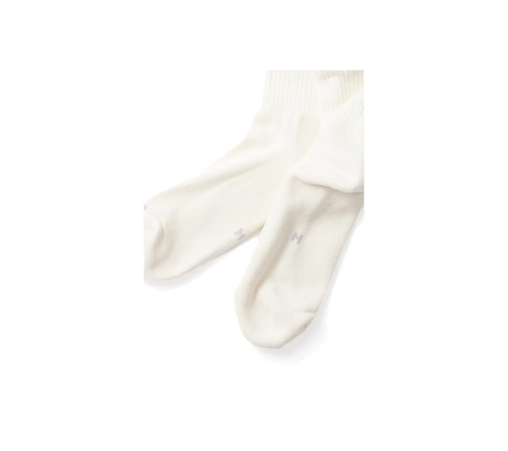 Organic Double Layer Crew | Green/Off White