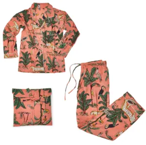Pink Tropical Printed PJ