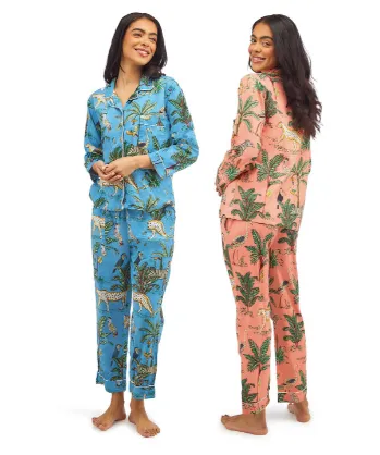 Pink Tropical Printed PJ