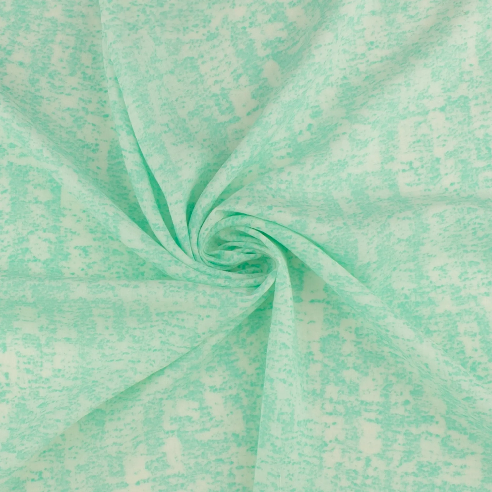 Printed Cotton Linen - AMALIA - Aqua