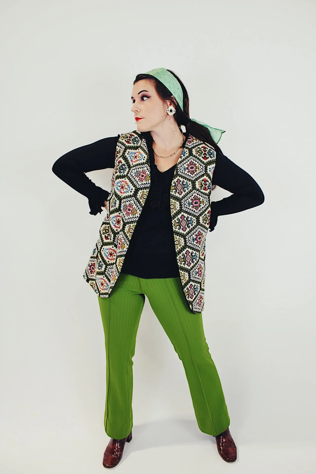 Printed Tapestry Vest