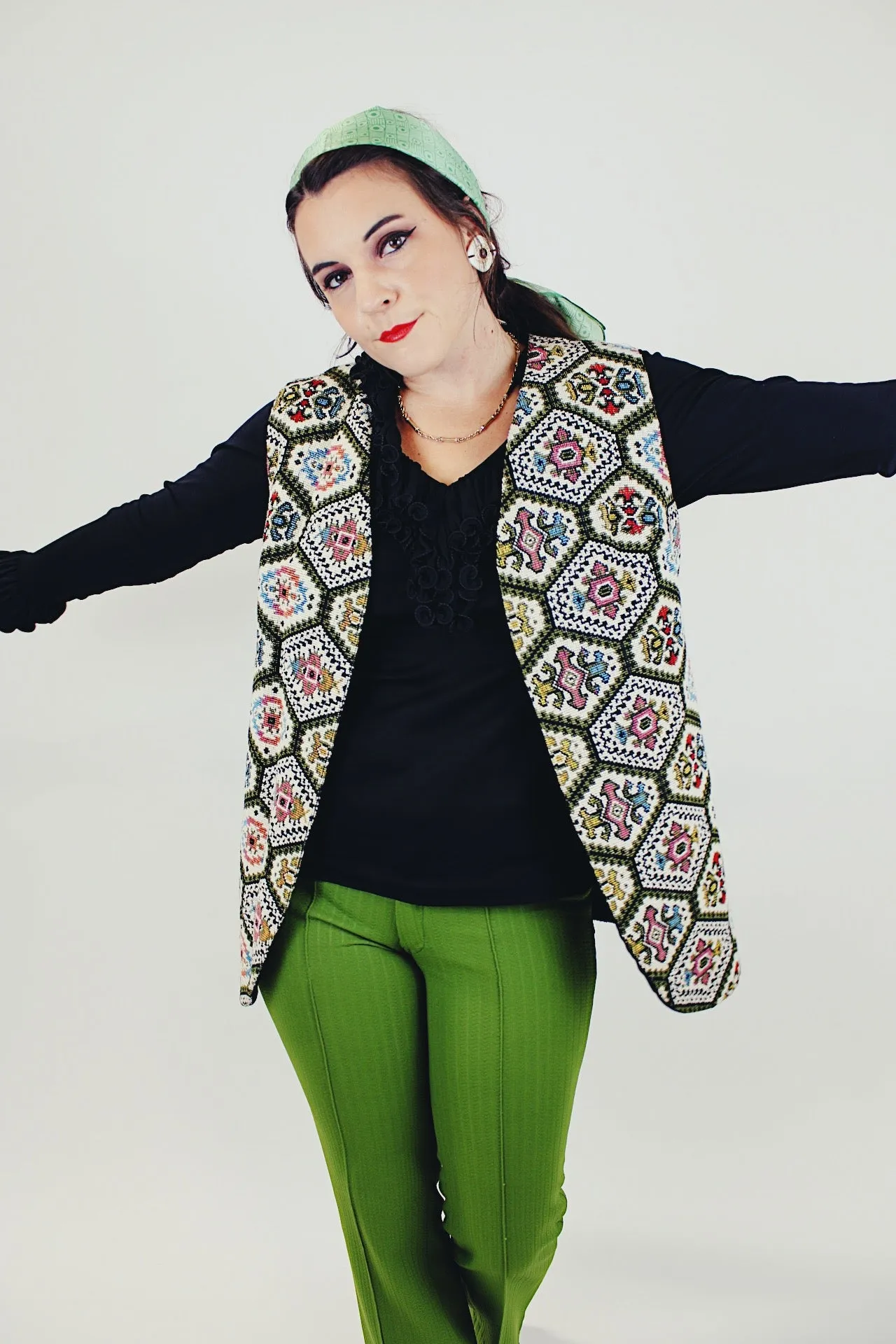Printed Tapestry Vest