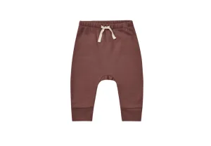 Quincy Mae Organic Drawstring Pants - Plum