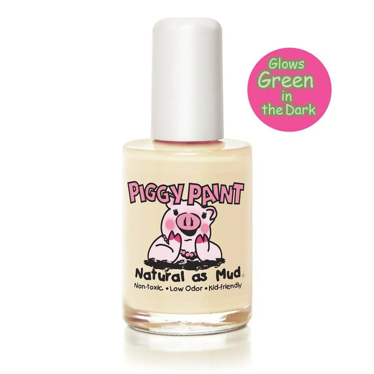radioactive glow in the dark natural piggy paint nail polish