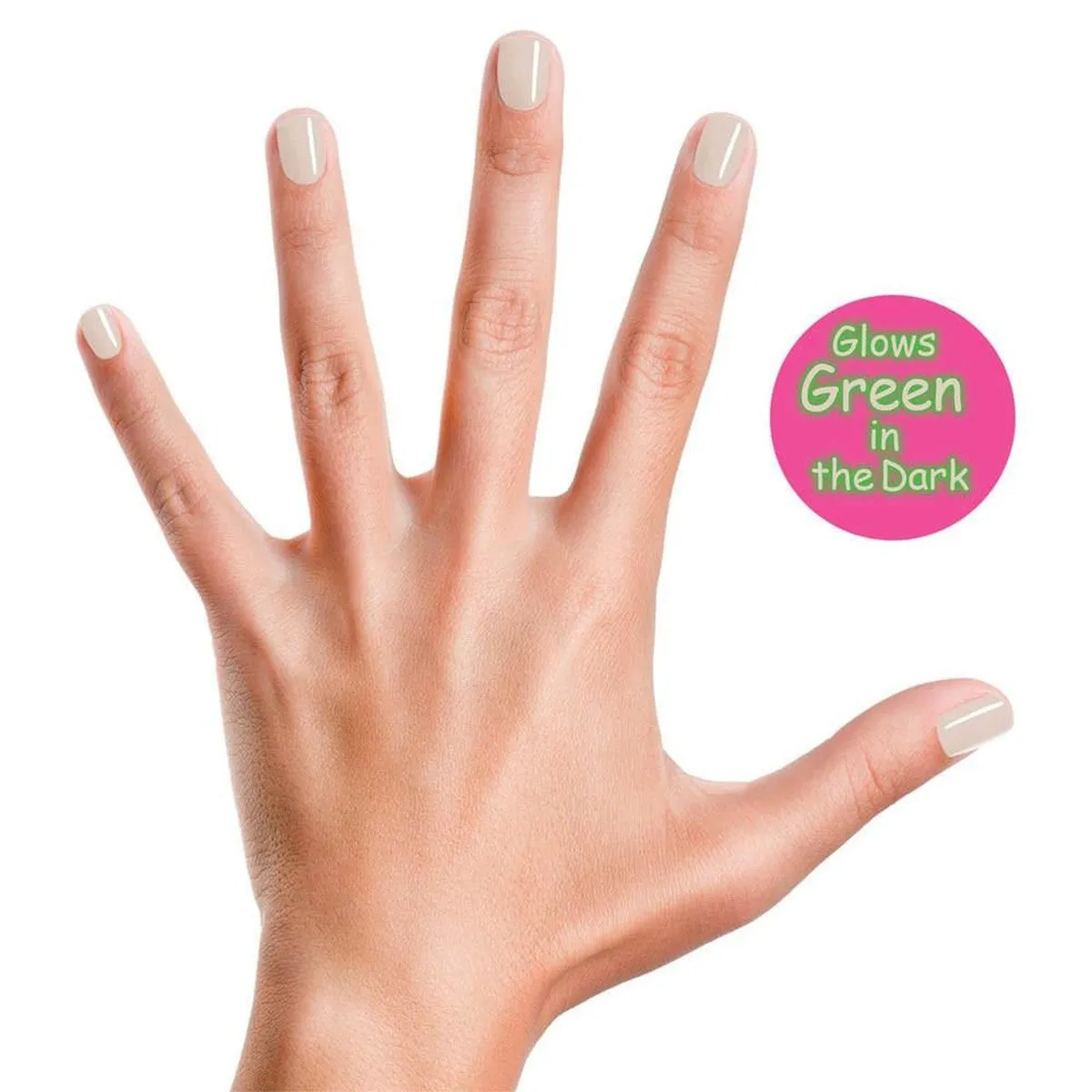 radioactive glow in the dark natural piggy paint nail polish