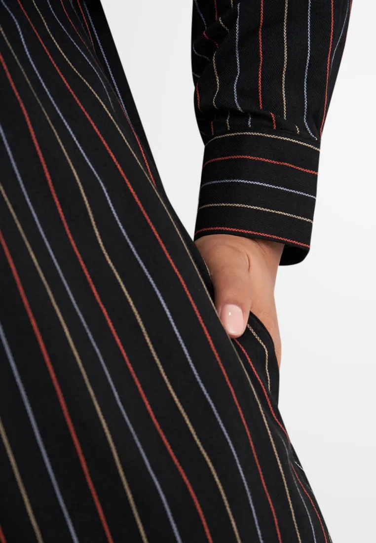Ramona Colorful Stripes Long Tunic Shirt