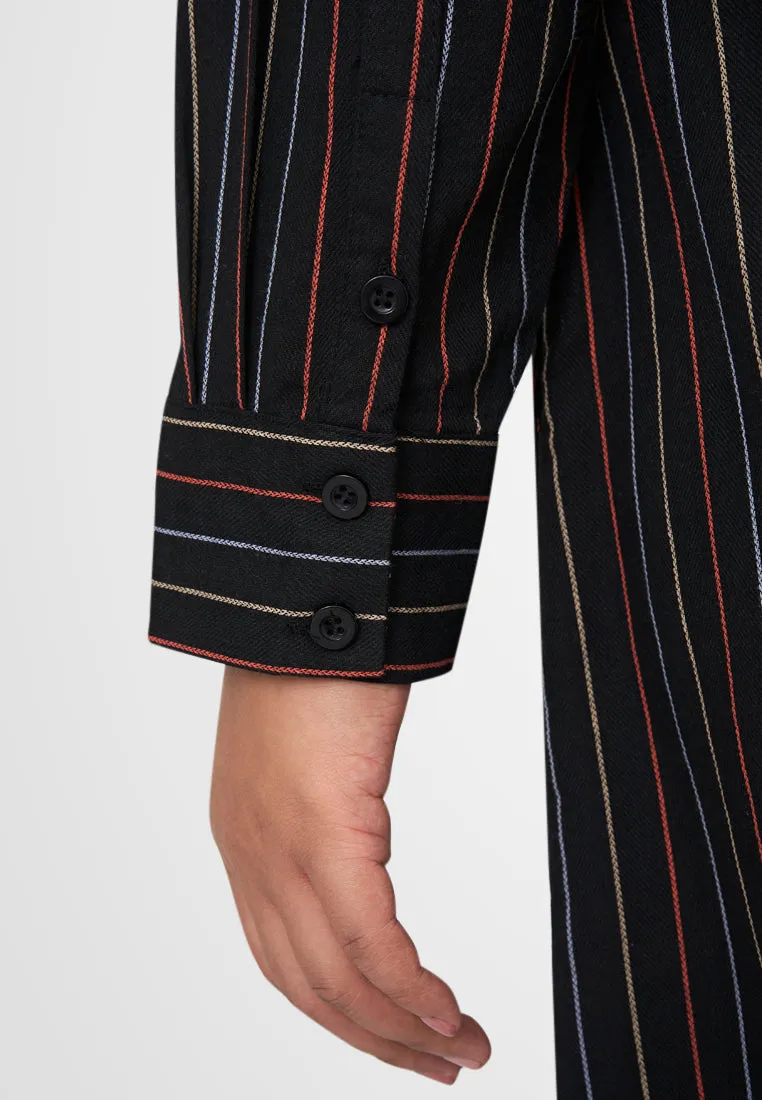 Ramona Colorful Stripes Long Tunic Shirt