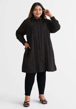 Ramona Colorful Stripes Long Tunic Shirt