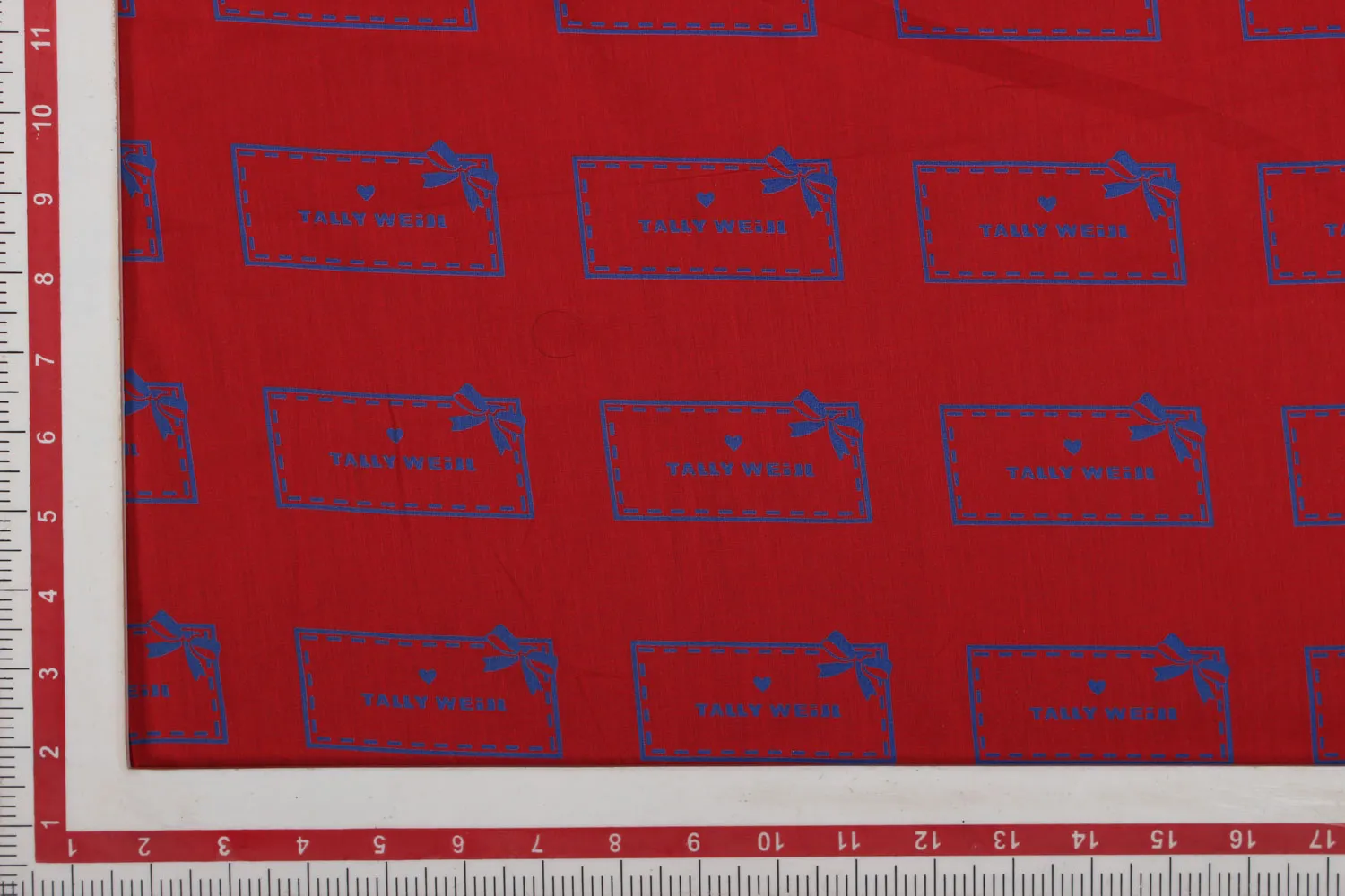 Red Cotton Cambric Fabric