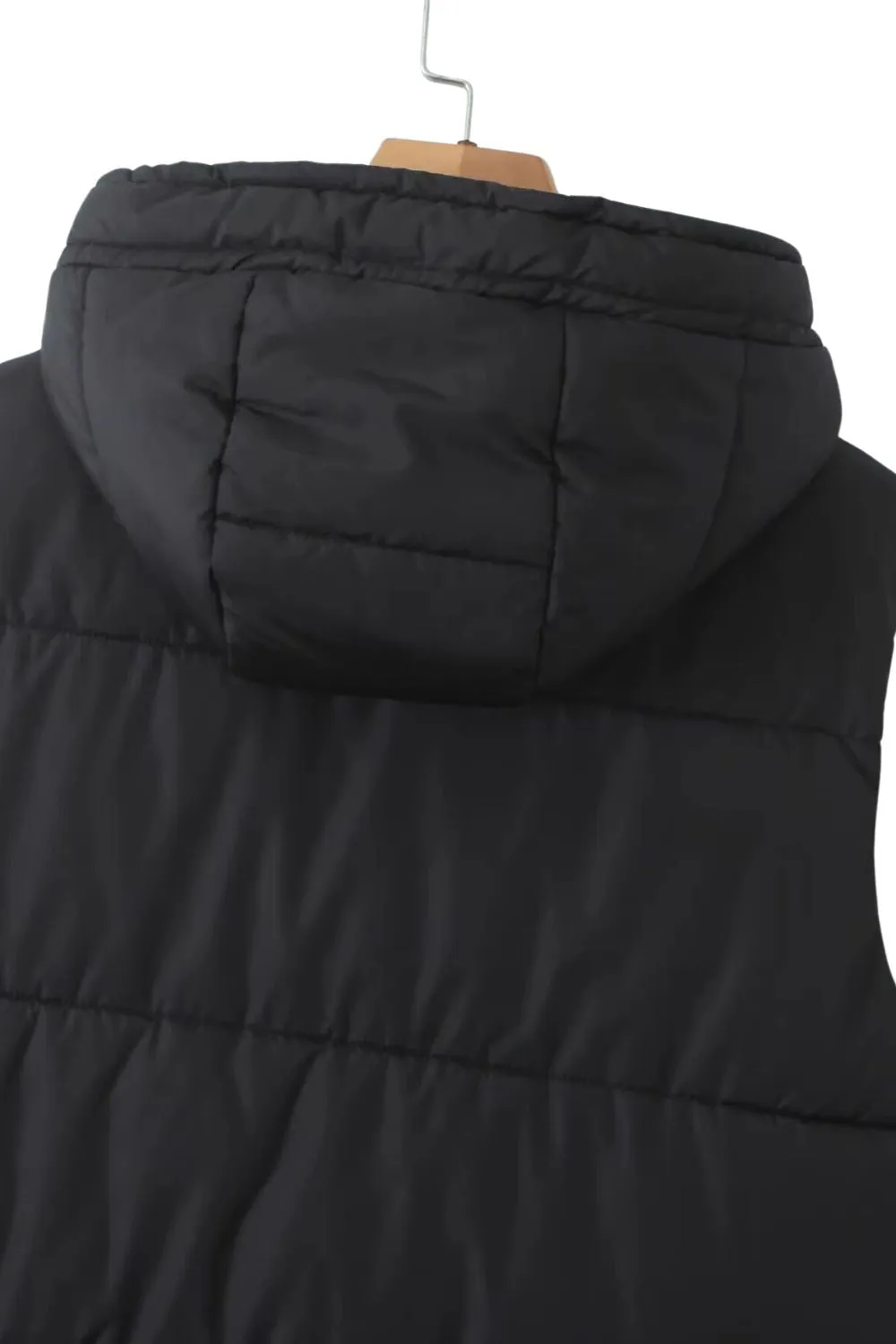 'Robin' Chic Long Hooded Cotton Vest