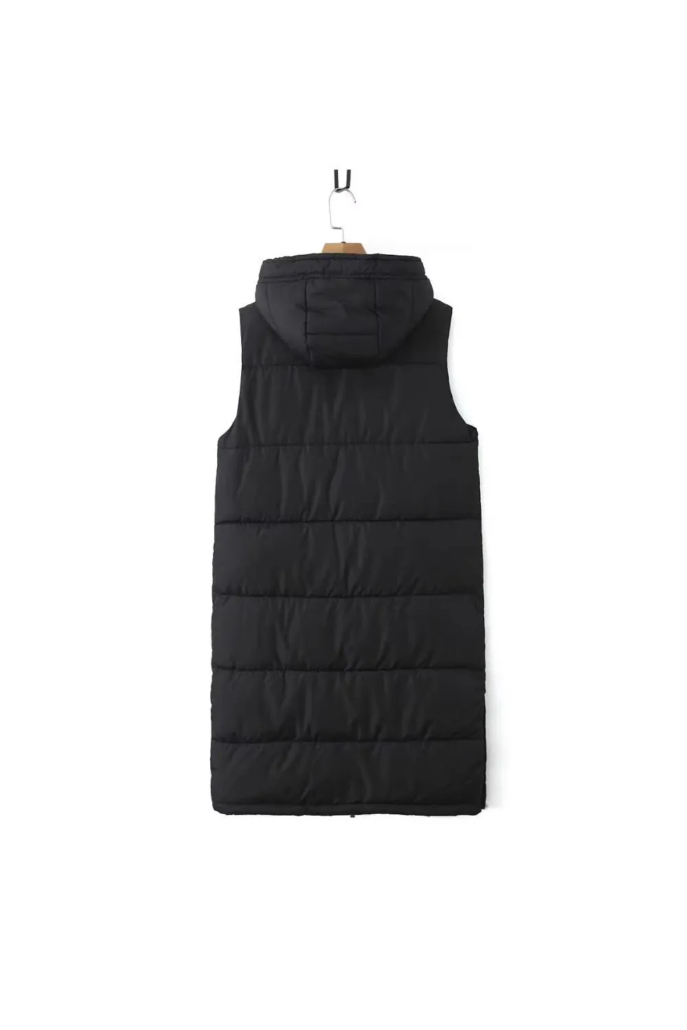 'Robin' Chic Long Hooded Cotton Vest